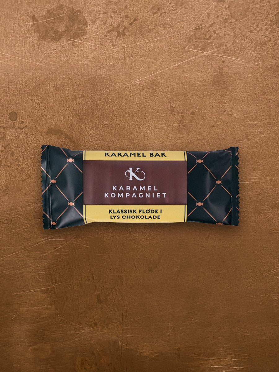 Karamel bar, Fløde i lys chokolade
