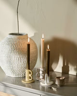 CANDLE, stearinlys, sæt m/4, 25cm