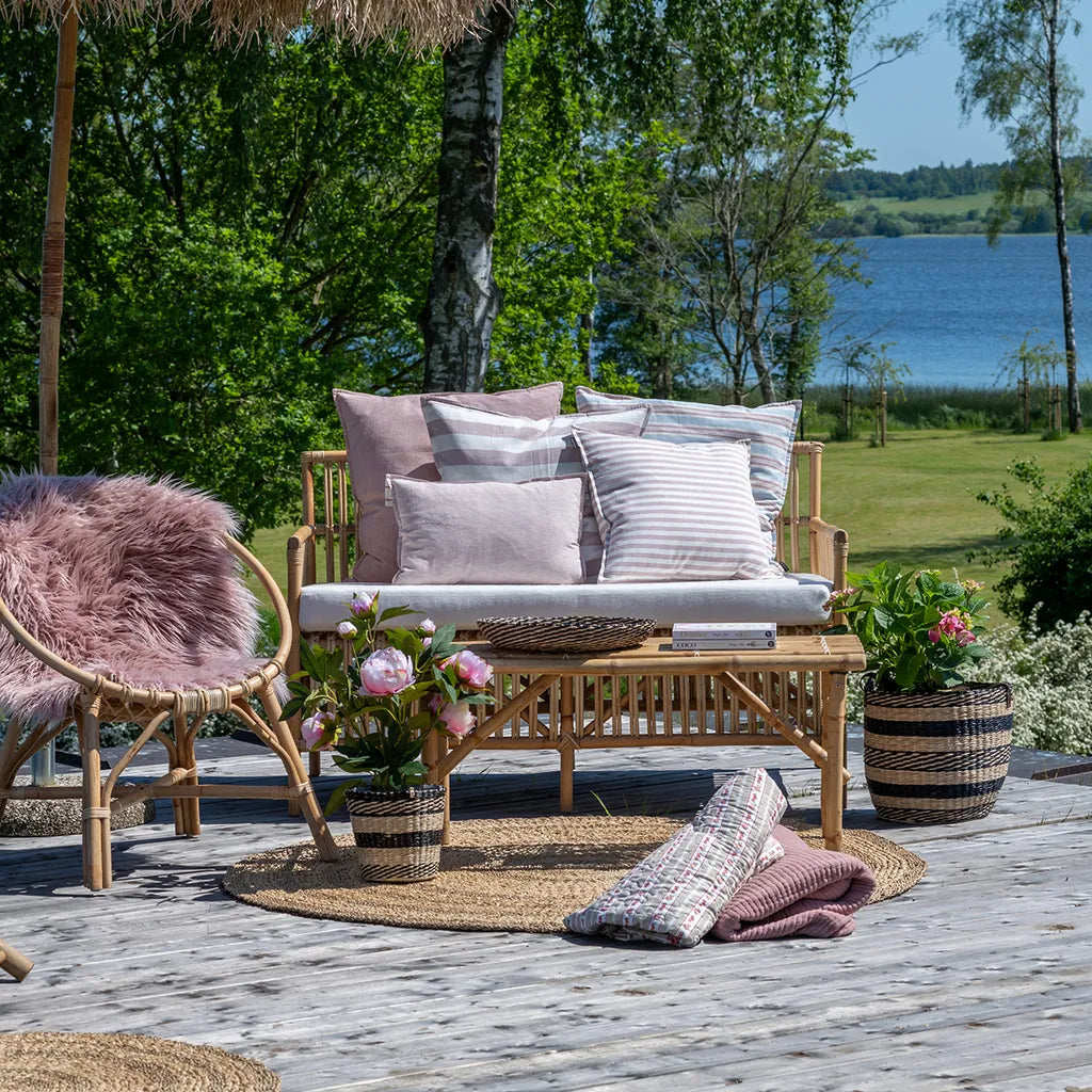 Pude m/fyld 60x60cm bomuld