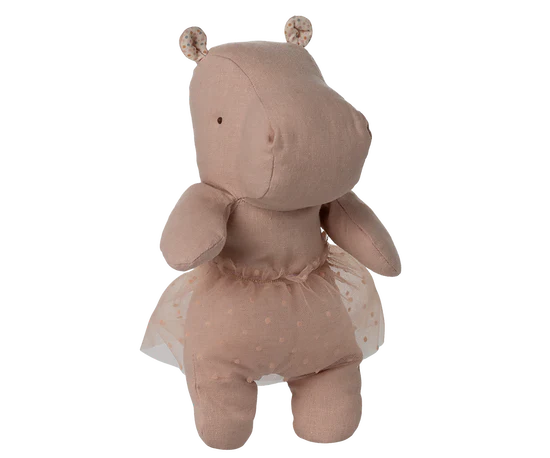 Flodhest med Nederdel -Soft Rose