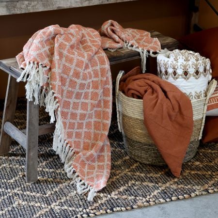 Aix Plaid af overskudsgarn