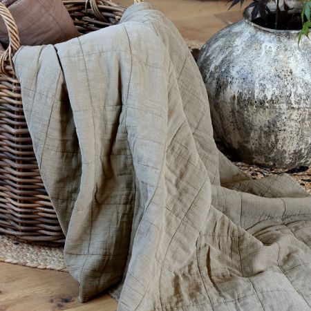 Aix Vintage Quilt-eukalyptus