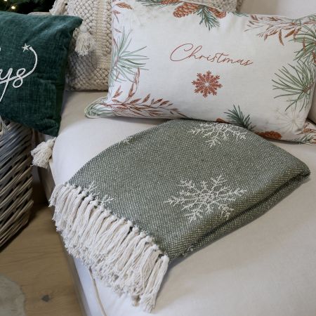 Aix Plaid af overskudsgarn m. iskrystaller