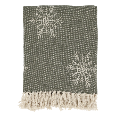 Aix Plaid af overskudsgarn m. iskrystaller