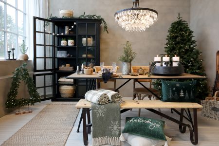 Aix Plaid af overskudsgarn m. iskrystaller