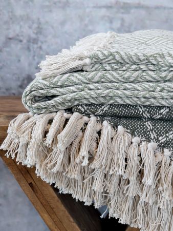 Aix Plaid af overskudsgarn