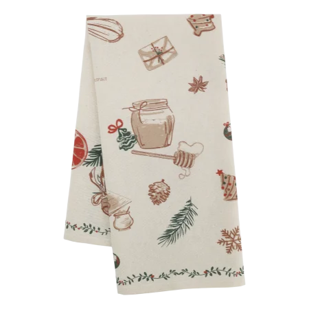 Aix Viskestykke m. julebageprint