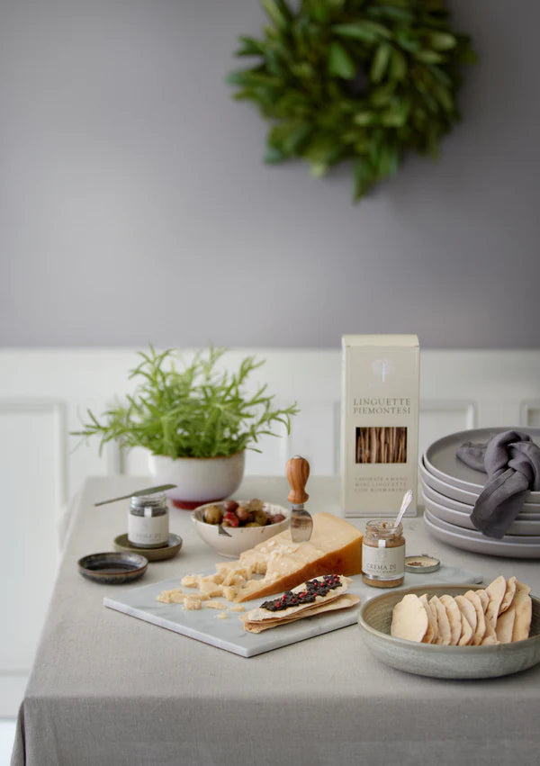 Linguette med havsalt og rosa peber