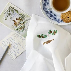 6 stk. juleservietter med klassiske motiver