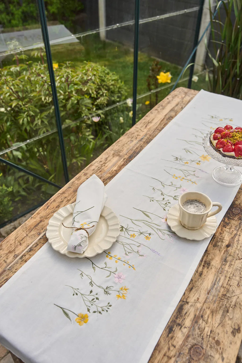 Mundserviet m/broderi