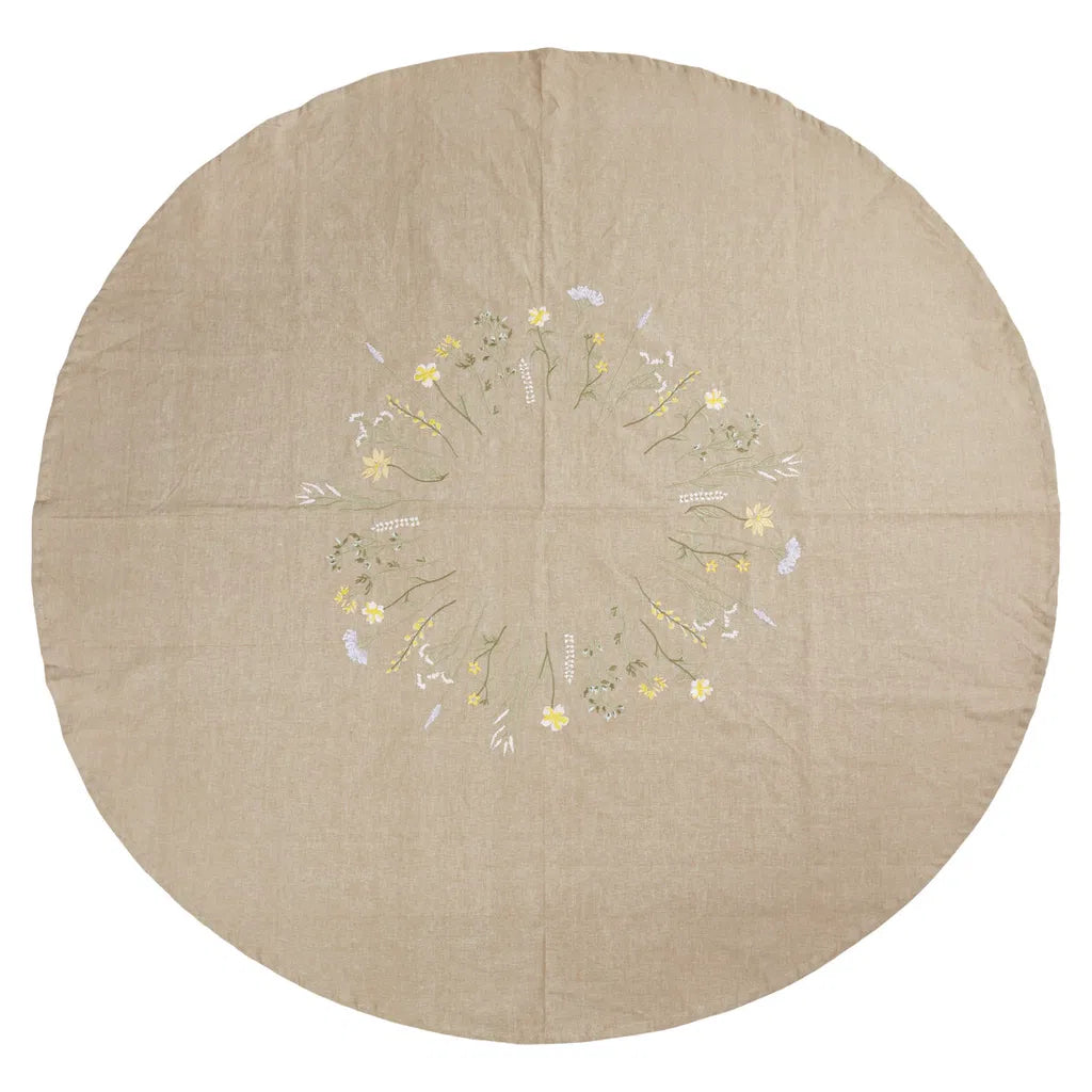 Dug m/broderi - Blomst