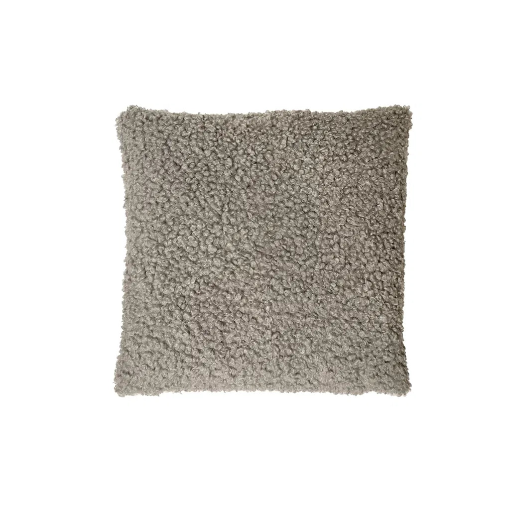 Pude m/fyld, pels Grå 50x50cm