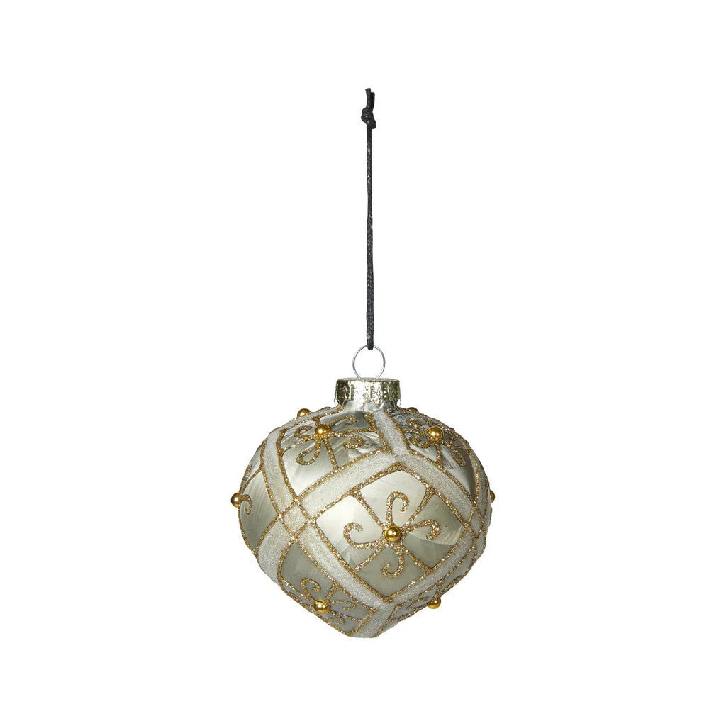 Julekugle D8cm glas