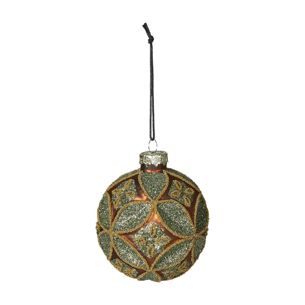 Julekugle D8cm glas