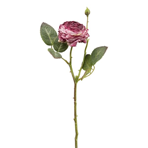Rose vintage mauve h 45 cm