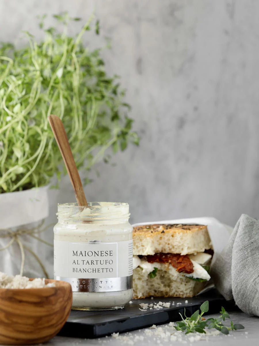 Trøffelmayonnaise lavet på hvide trøfler