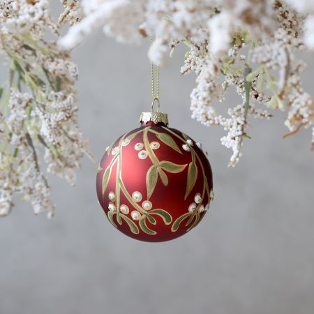 Julekugle m. mistelten