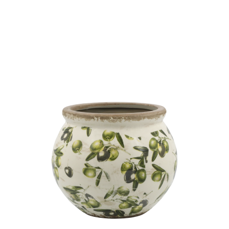 Olive Potteskjuler m. olivenmønste