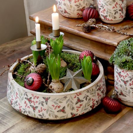 Fad m. blade og bærmotiv