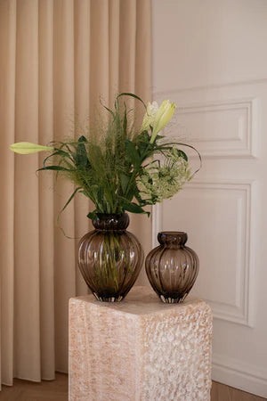 Audrey Vase - Smokey brown, Stor