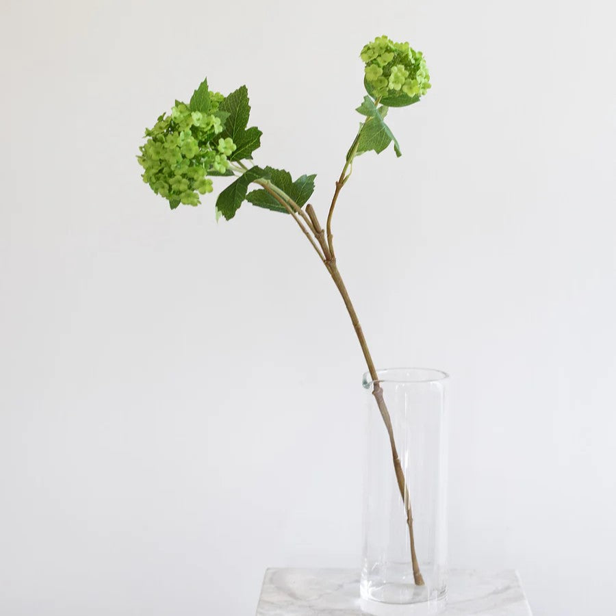 Artificial Flowers - Green Hydrangea branch