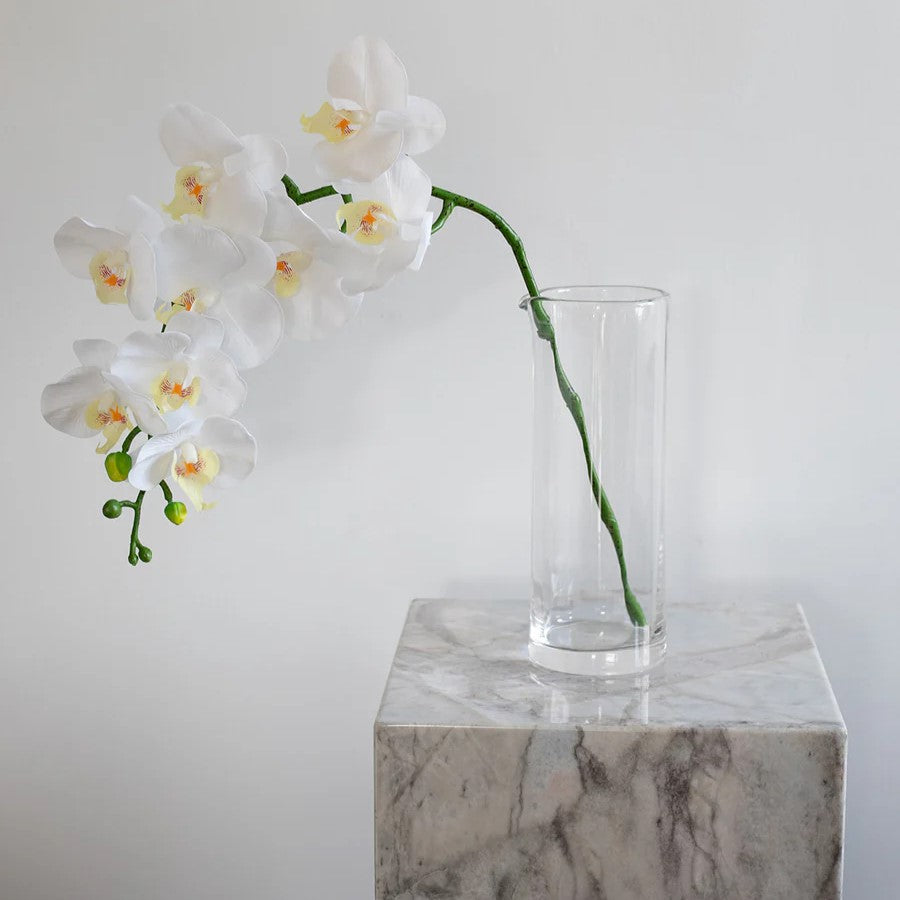 Artificial Flowers - White Orchid (9 heads)