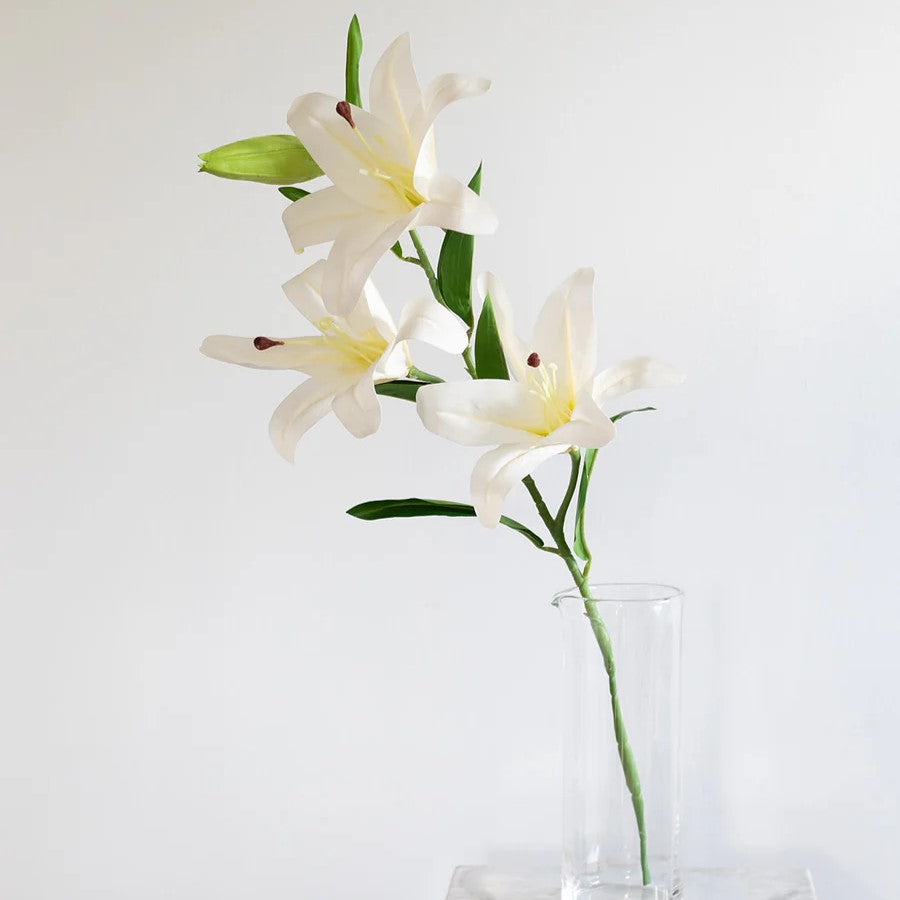 Artificial Flowers - White Lily large