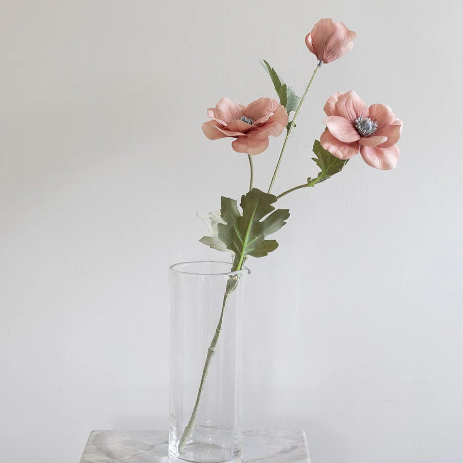 Artificial Flowers - Dusty Rose Poppy