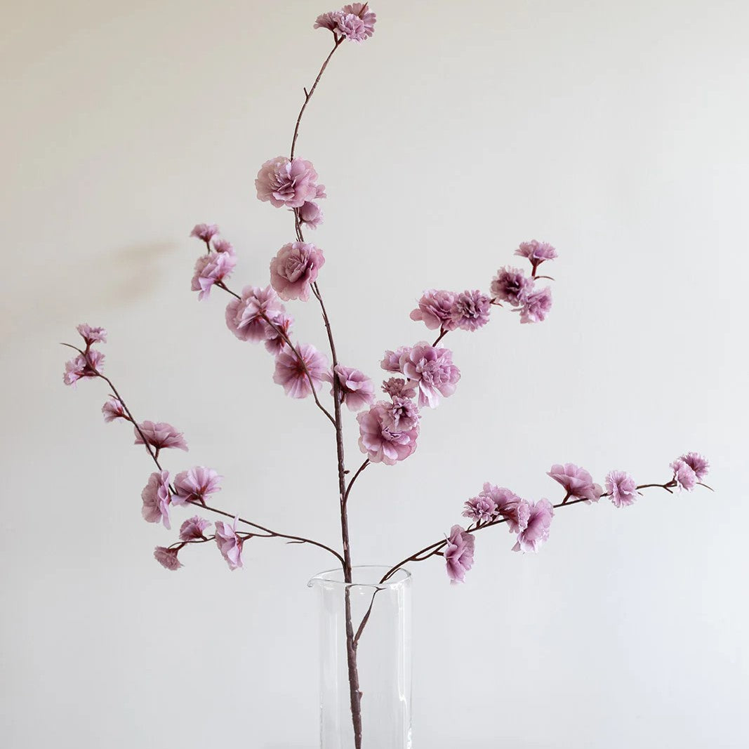 Artificial Flowers - Purple Cherry blossom branch