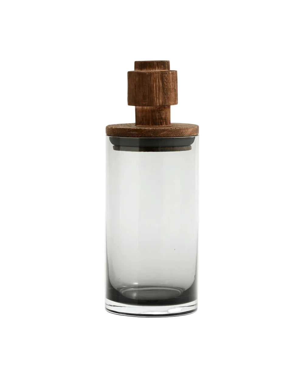 SALVIE opbevaringsglas med låg i træ, L