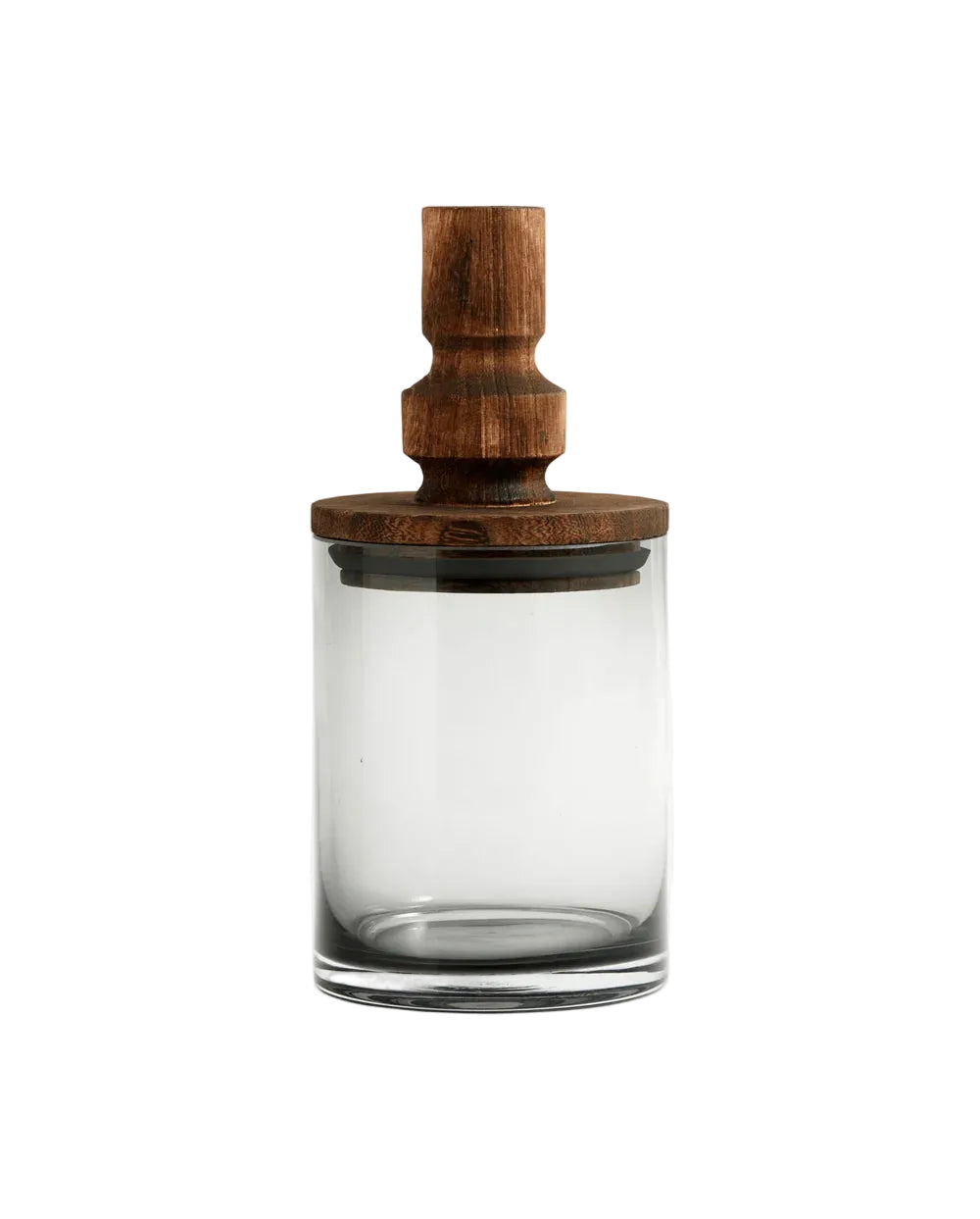 SALVIE opbevaringsglas med låg i træ, S
