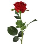 Rose rød h 70 cm
