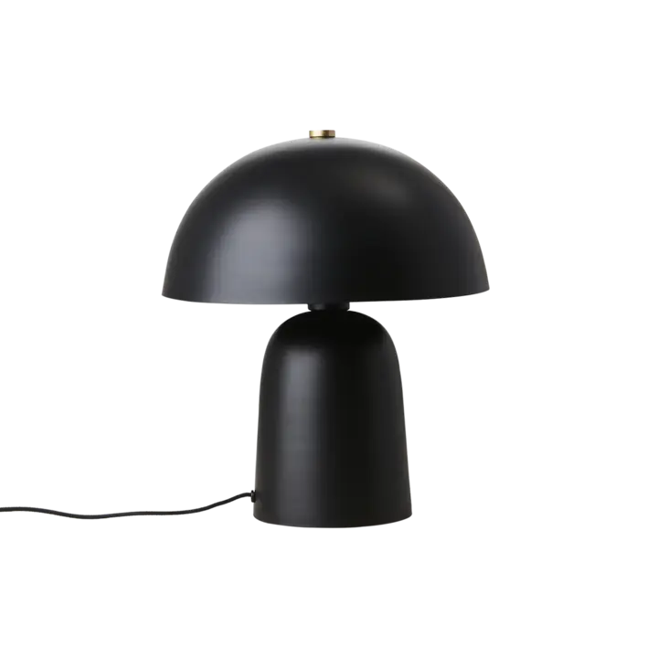 FUNGI Bordlampe M, Sort