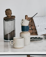 SALVIE opbevaringsglas med låg i træ, L