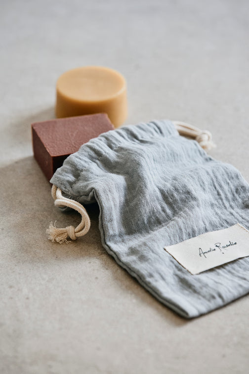 Cotton soap bag | GREY