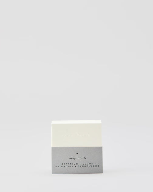 Soap no. 5 | GERANIUM, LEMON, PATCHOULI, SANDELWOOD