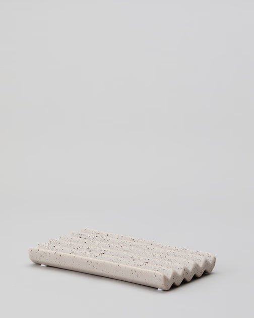 Ceramic soap tray large | TERRAZZO 8 x 15 cm