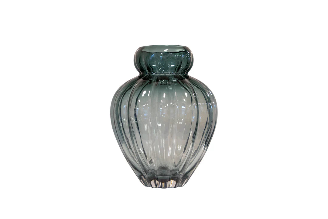 Audrey Vase - Petrol blue Medium