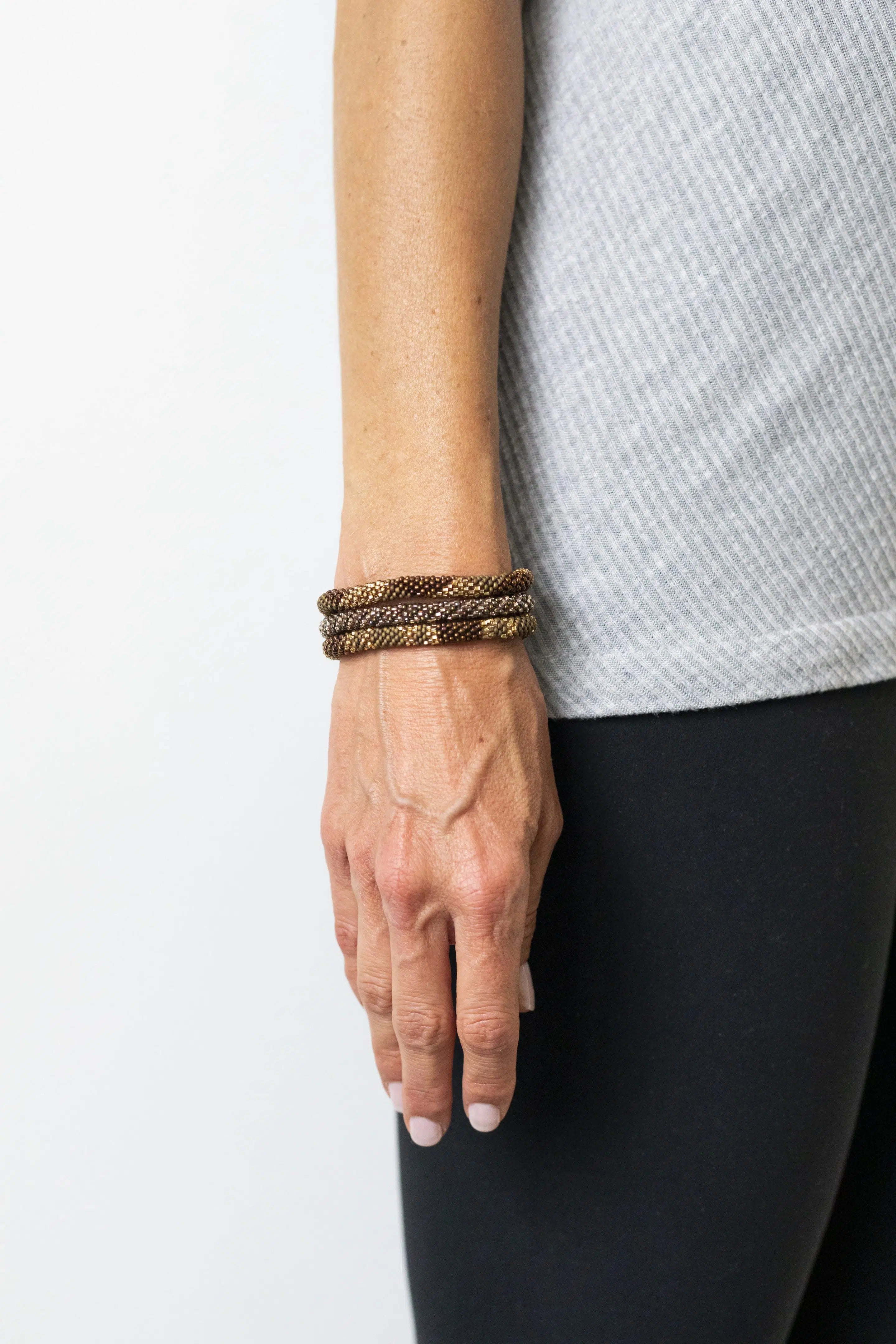 Perle armbånd Brown sugar