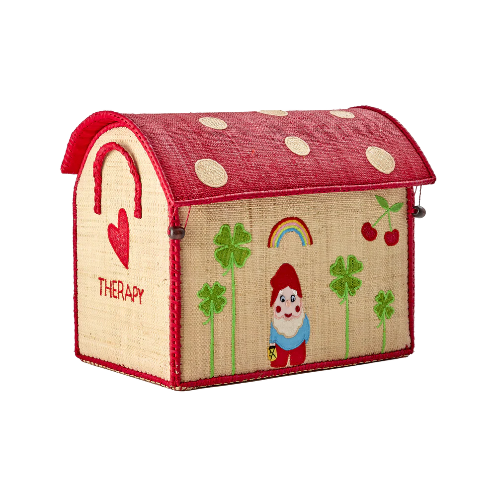 Lille Raffia Opbevaringshus