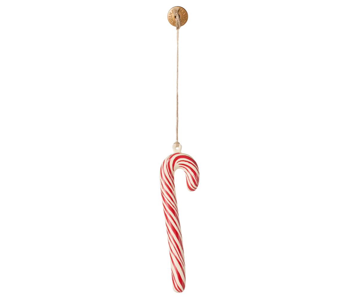 Metal ornament, Sukkerstok - Stribet