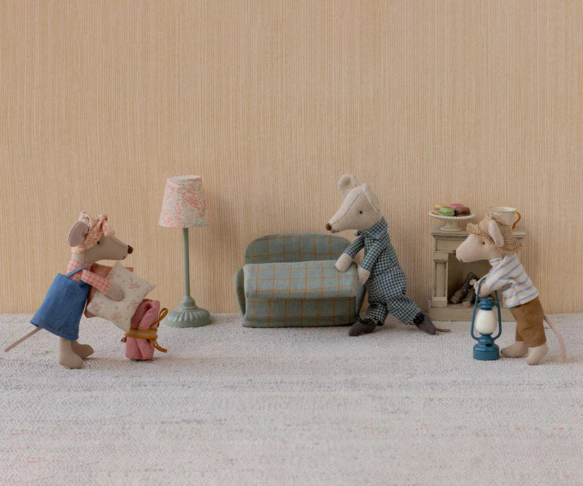 Vintage gulvlampe, Mus - Mint