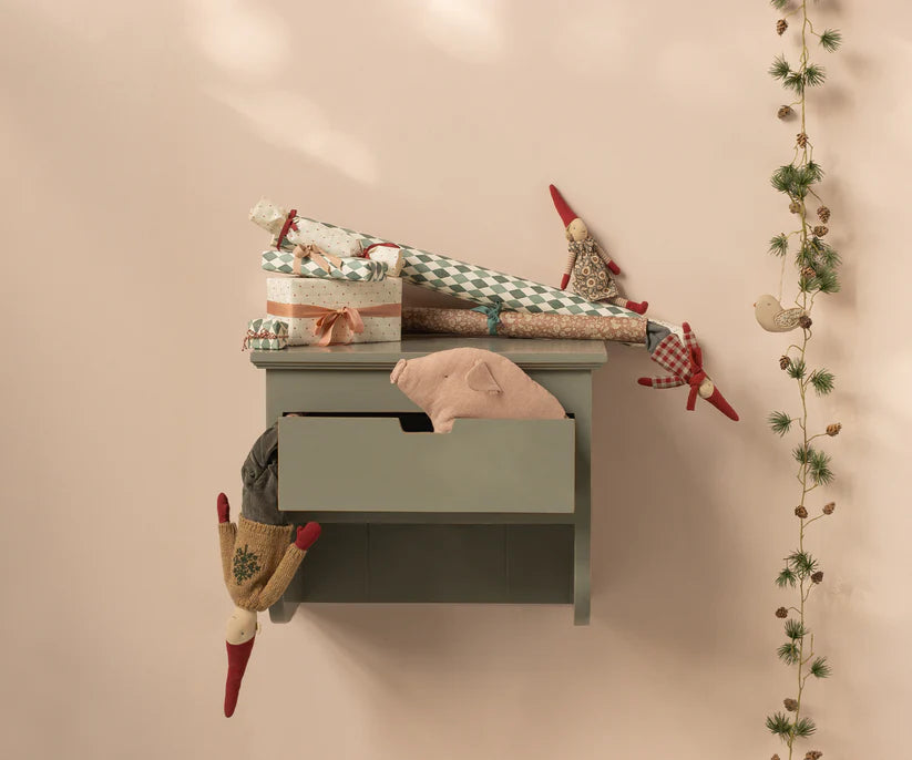 Gavepapir, 10 m - Cherry - Rød