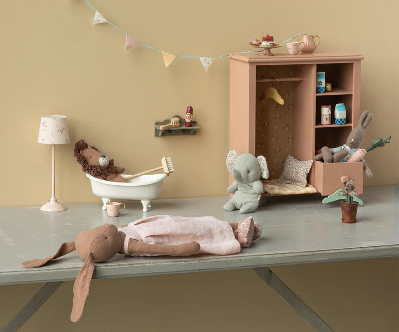 Gulvlampe, Miniature - Lyserød