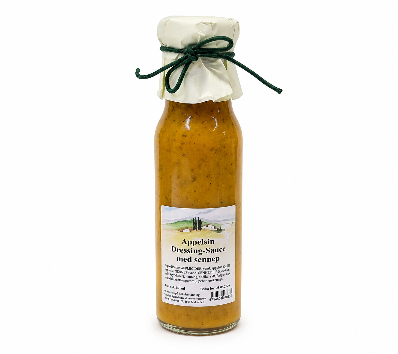 Appelsindressing m. sennep 220ml