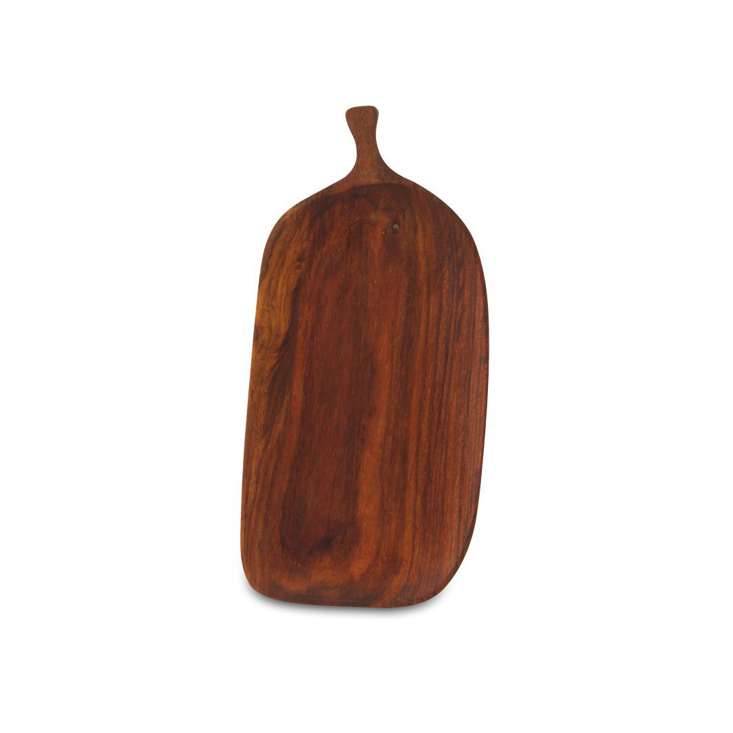 Tray LEAF dark brown 13x27 cm