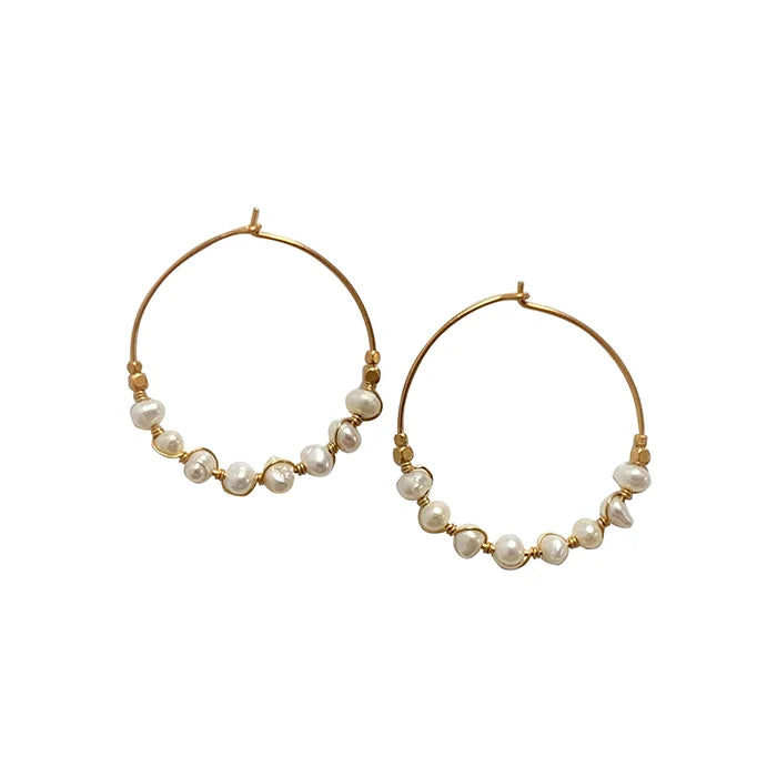 Ørering Perle Hoop