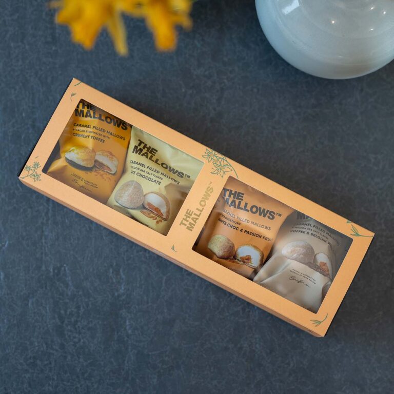 CARAMEL FILLED MALLOWS – Gaveæske