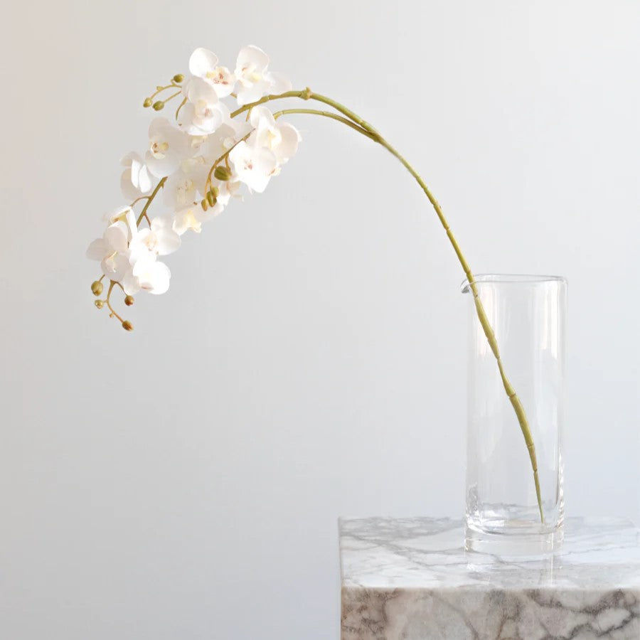 Artificial Flowers - White Orchid (21 heads)