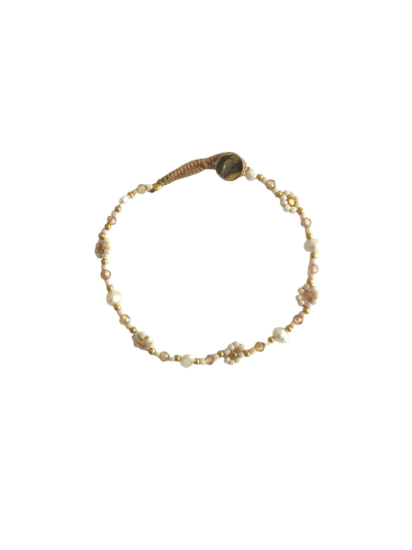Armbånd Lulu Flower - Antique Beige